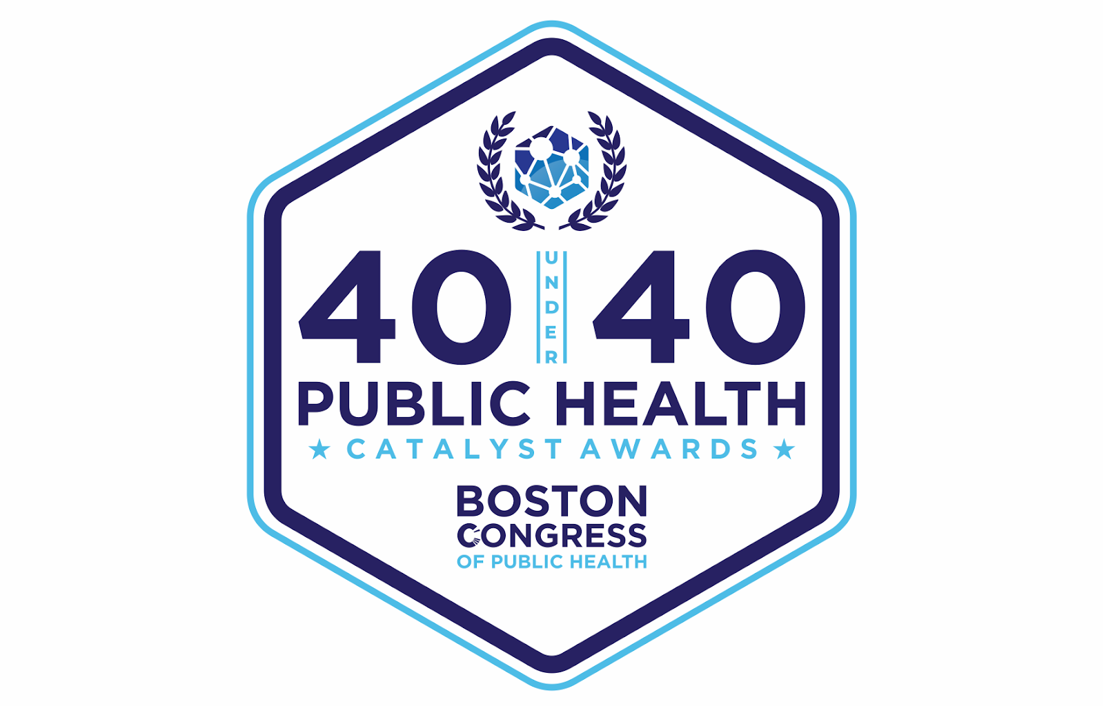 40 under 40 Public Health Catalyst Award Logo