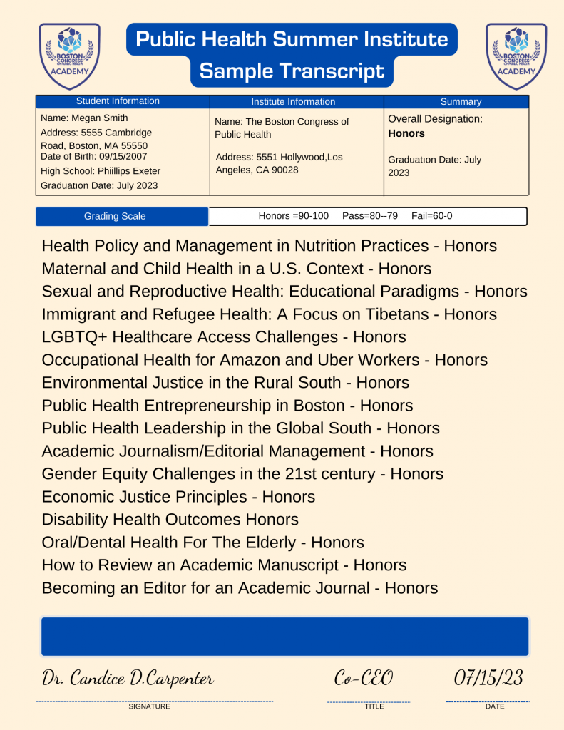 FAQs - Boston Congress of Public Health