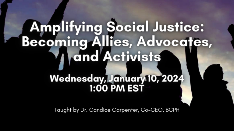 Carpenter Webinar 1-10-2024 Activism