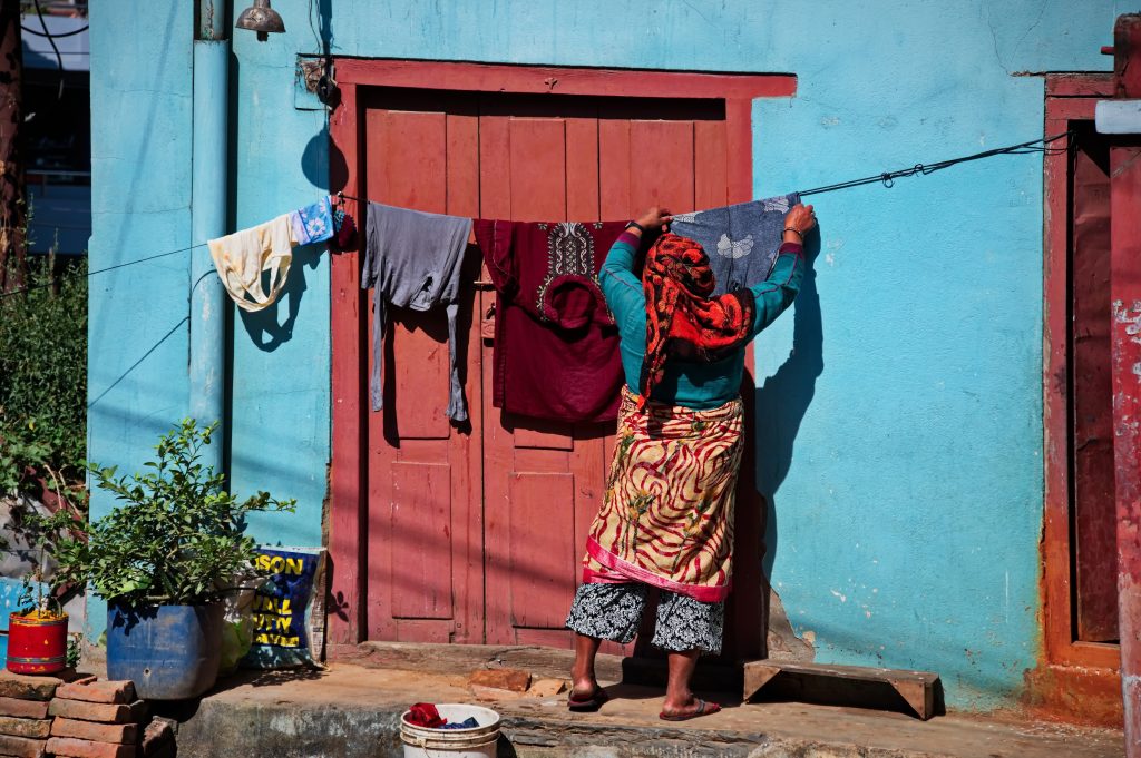 In many societies, women have to do all household work alone, even during pregnancy. Photo by Vedrana2701, Envato Elements.