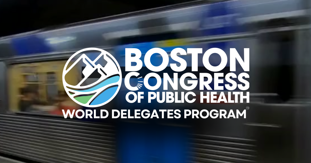 World Delegates Logo with Train Bkgd - Image